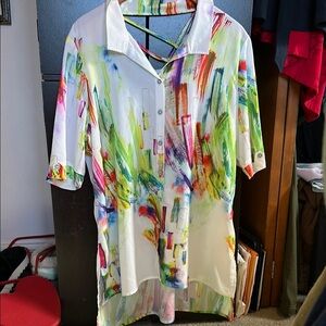 Colorful Abstract Women's Top